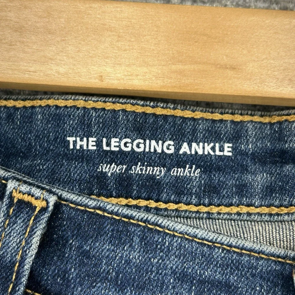 Adriano‎ Goldschmied The Legging Ankle Jeans Women Size 31R Raw Hem Denim Casual